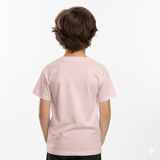 Kids Cotton Round Neck BBPNK