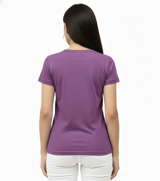 Biowash Women’s PUR T-Shirt – Soft, Stretchable & Breathable Cotton