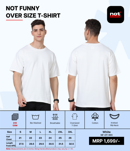 Men's Oversized WH T-Shirt – Premium Pima Cotton