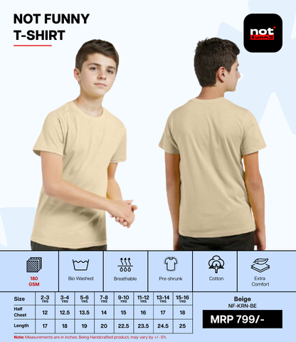 Kids Cotton Round Neck BE