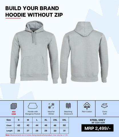 Premium 450 GSM Without Zip Hoodie SGR