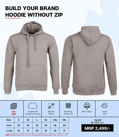 Premium 450 GSM Without Zip Hoodie CLY