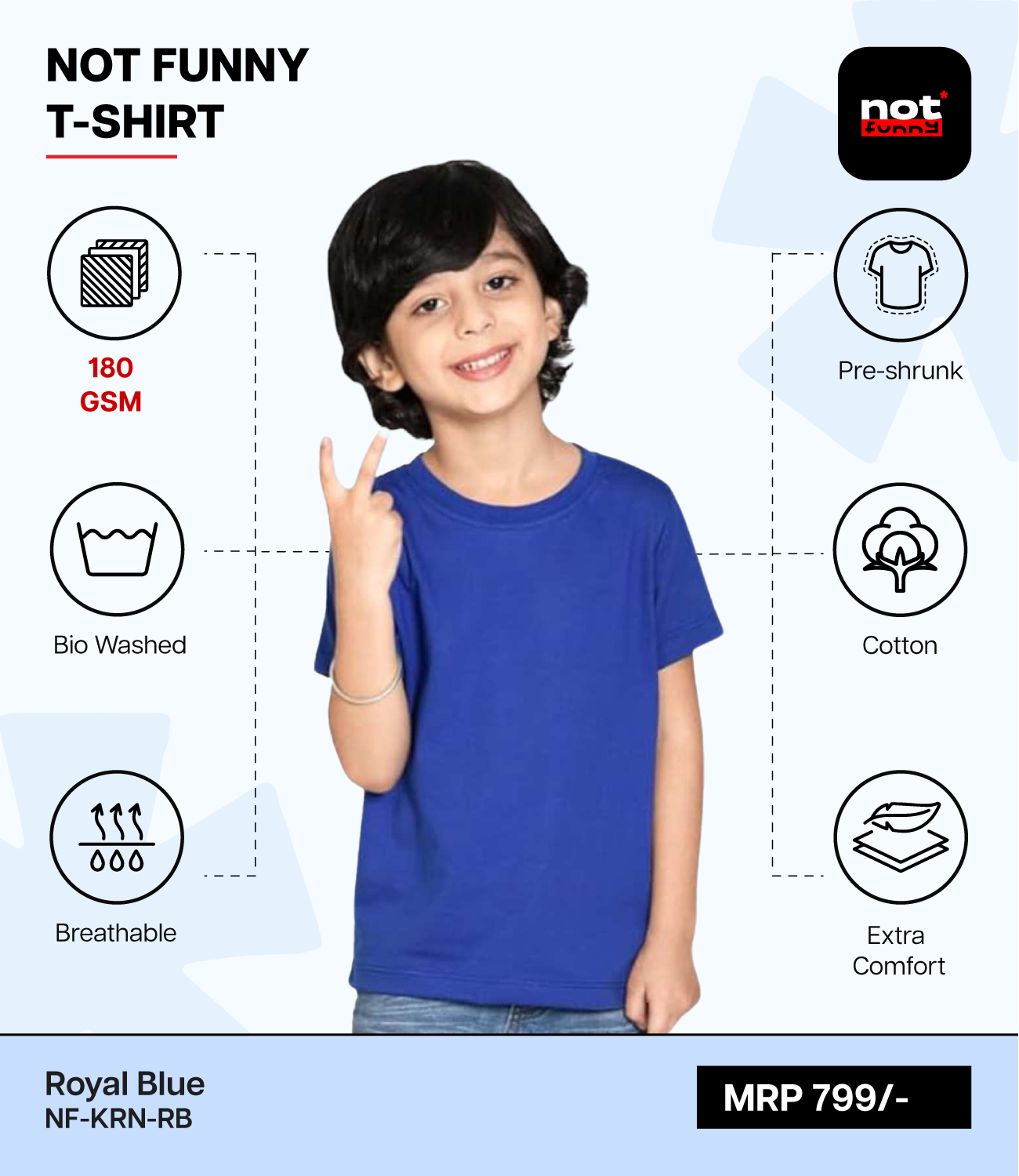 Kids Cotton Round Neck RB