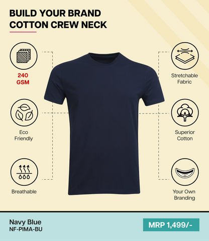 Men’s Pima Cotton Crew Neck T-Shirt  BU