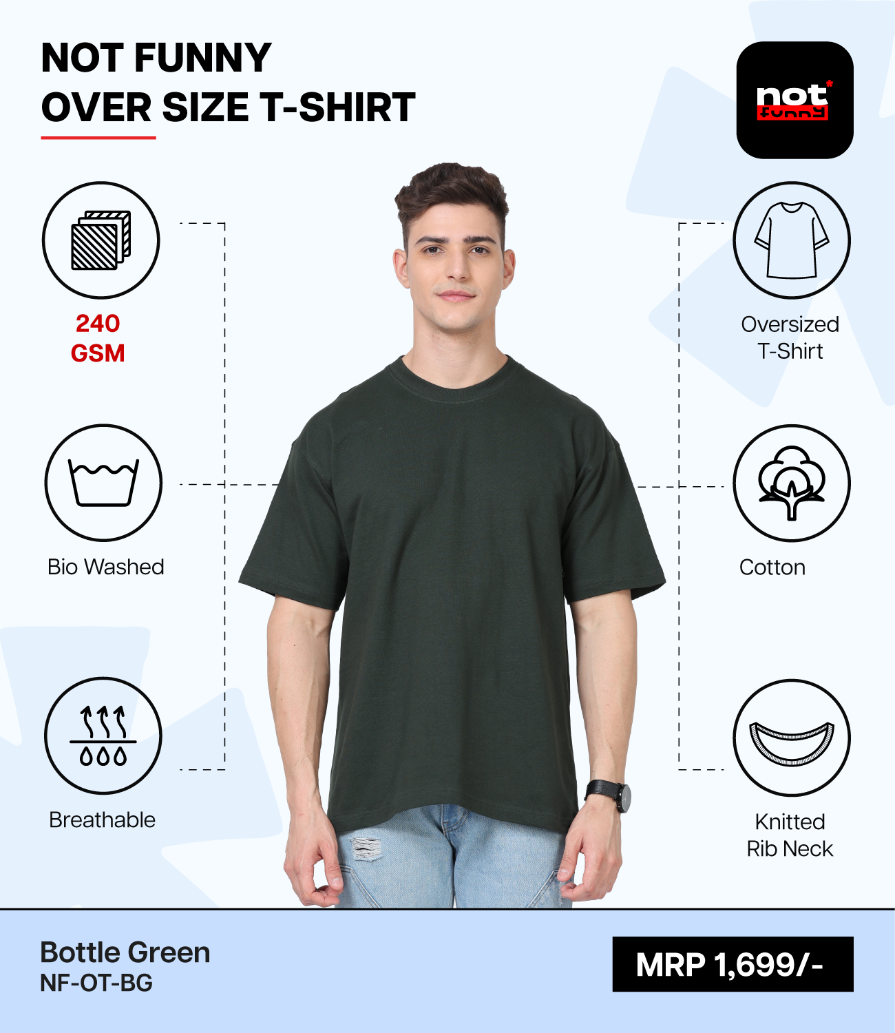 Men's Oversized BG T-Shirt – Premium Pima Cotton