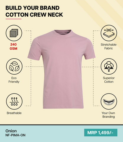 Men’s Pima Cotton Crew Neck T-Shirt  ON