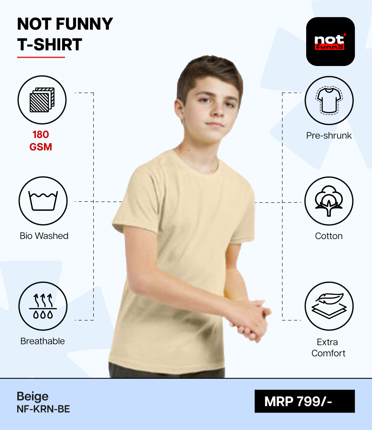 Kids Cotton Round Neck BE