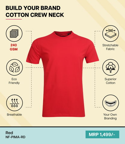 Men’s Pima Cotton Crew Neck T-Shirt RD