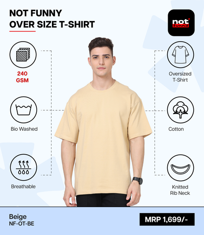 Men's Oversized BE T-Shirt – Premium Pima Cotton