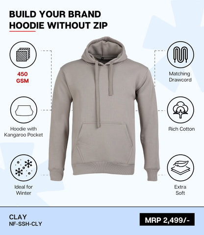 Premium 450 GSM Without Zip Hoodie CLY