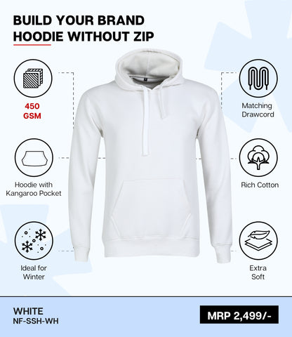 Premium 450 GSM Without Zip Hoodie WH