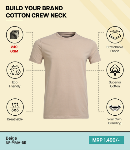 Men’s Pima Cotton Crew Neck T-Shirt  BE