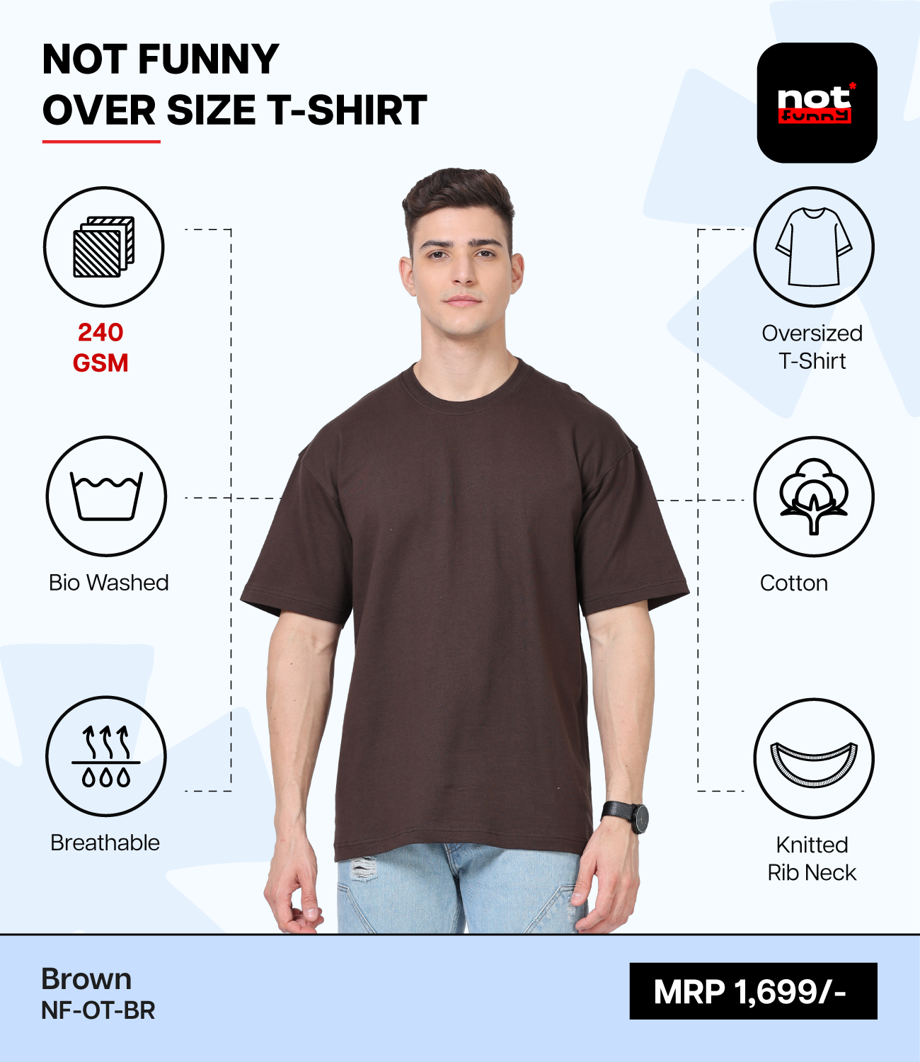 Men's Oversized BR T-Shirt – Premium Pima Cotton