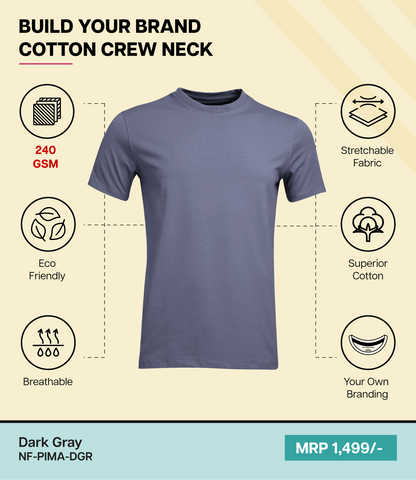 Men’s Pima Cotton Crew Neck T-Shirt  DGR T-Shirt