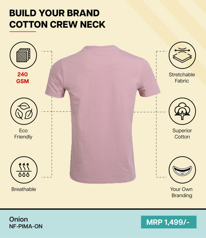 Men’s Pima Cotton Crew Neck T-Shirt  ON