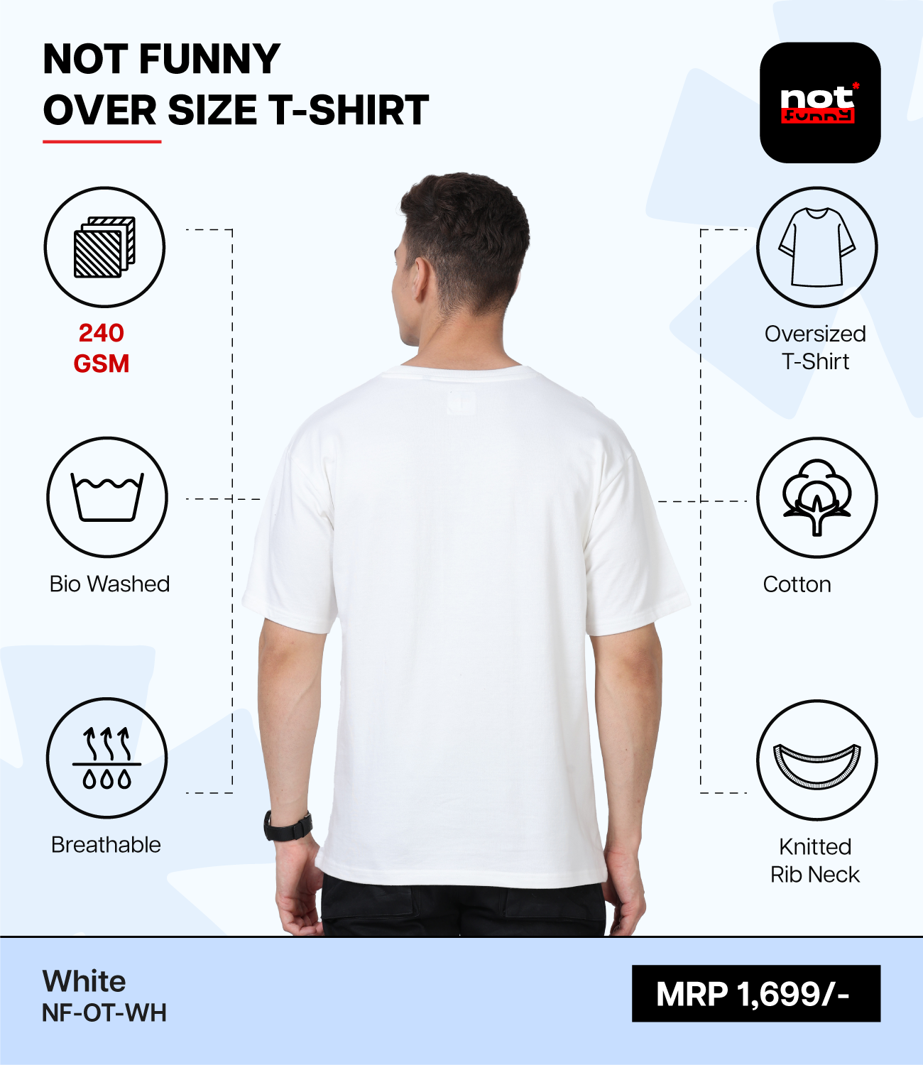 Men's Oversized WH T-Shirt – Premium Pima Cotton