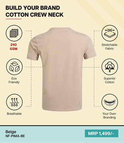 Men’s Pima Cotton Crew Neck T-Shirt  BE