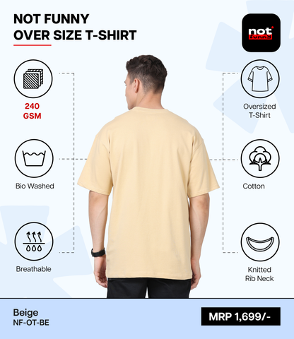 Men's Oversized BE T-Shirt – Premium Pima Cotton