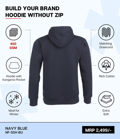 Premium 450 GSM Without Zip Hoodie BU