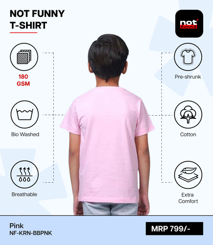 Kids Cotton Round Neck BBPNK