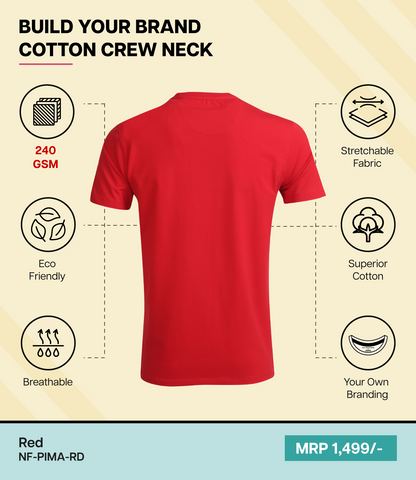 Men’s Pima Cotton Crew Neck T-Shirt RD