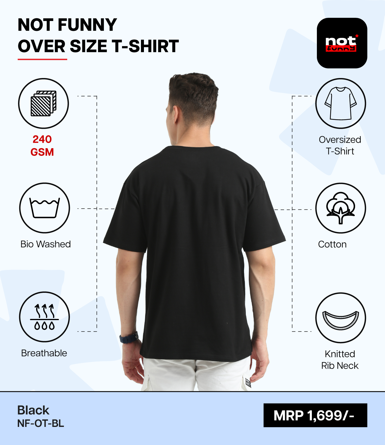 Men's Oversized BL T-Shirt – Premium Pima Cotton