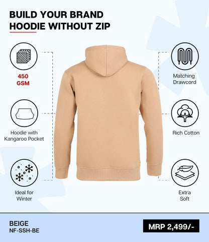 Premium 450 GSM Without Zip Hoodie BE