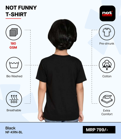 Kids Cotton Round Neck BL