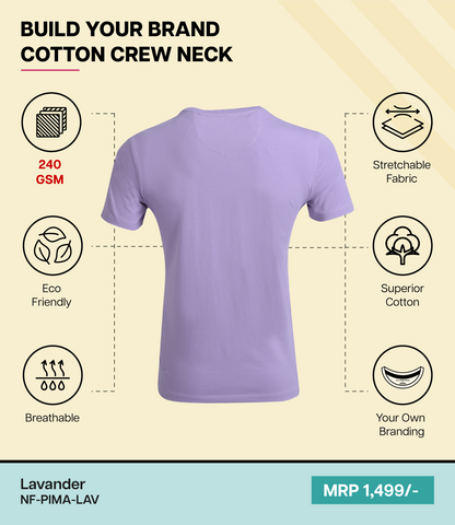 Men’s Pima Cotton Crew Neck T-Shirt  LAV