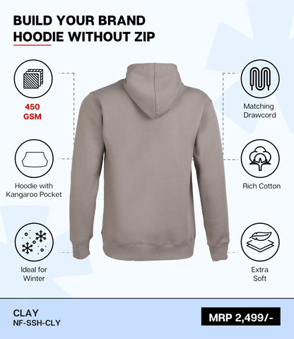 Premium 450 GSM Without Zip Hoodie CLY