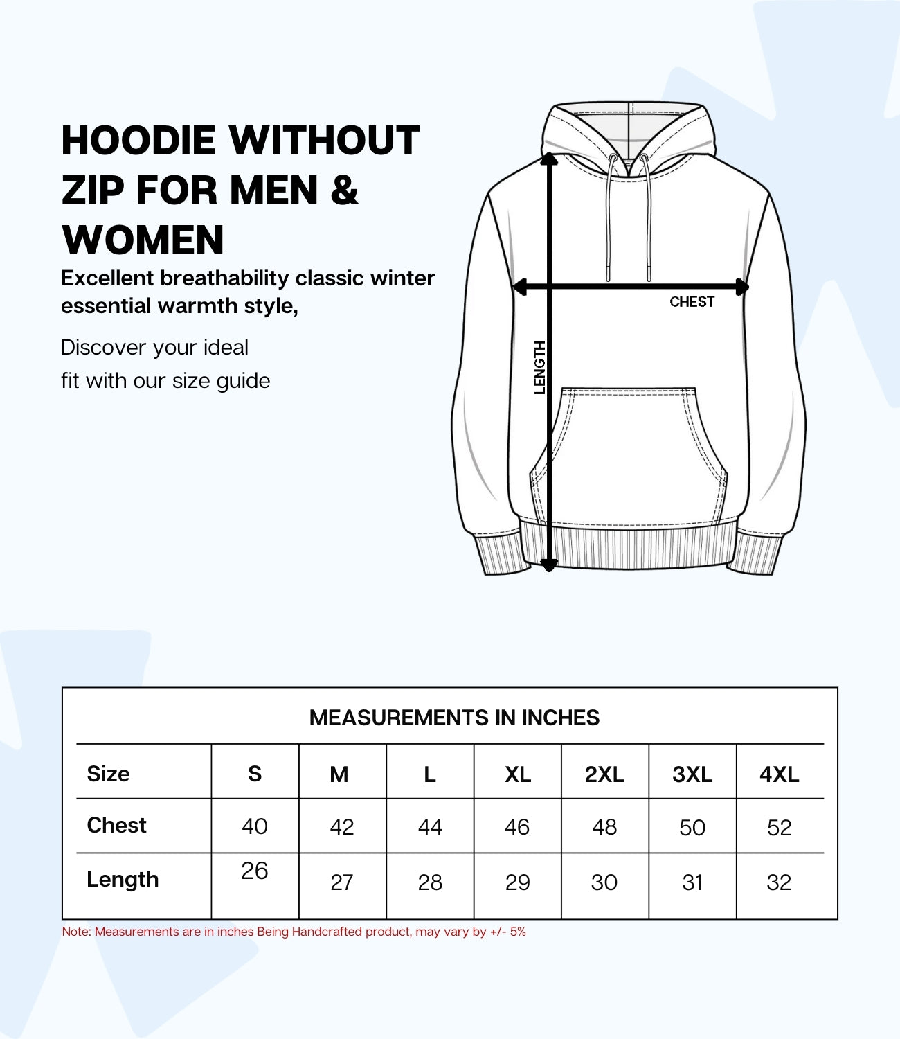 Premium 450 GSM Without Zip Hoodie BU