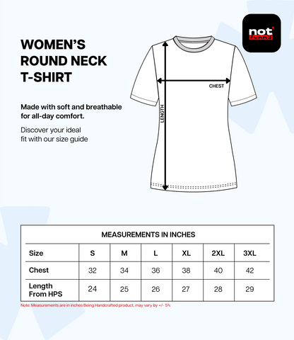 Biowash Women’s RD T-Shirt – Soft, Stretchable & Breathable Cotton