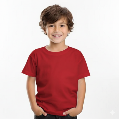 Kids Cotton Round Neck RD