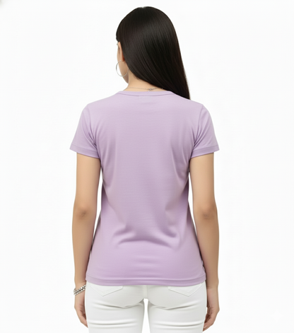 Biowash Women’s LAV T-Shirt – Soft, Stretchable & Breathable Cotton