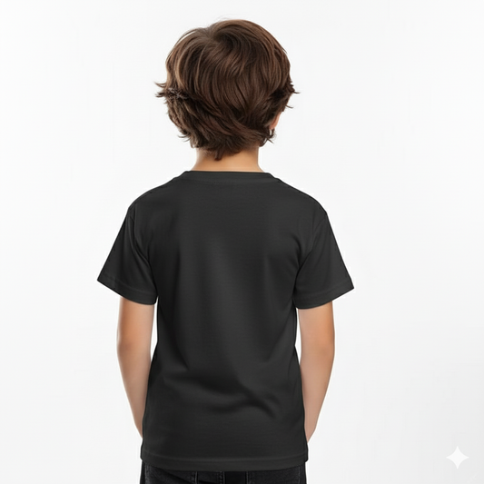 Kids Cotton Round Neck BL