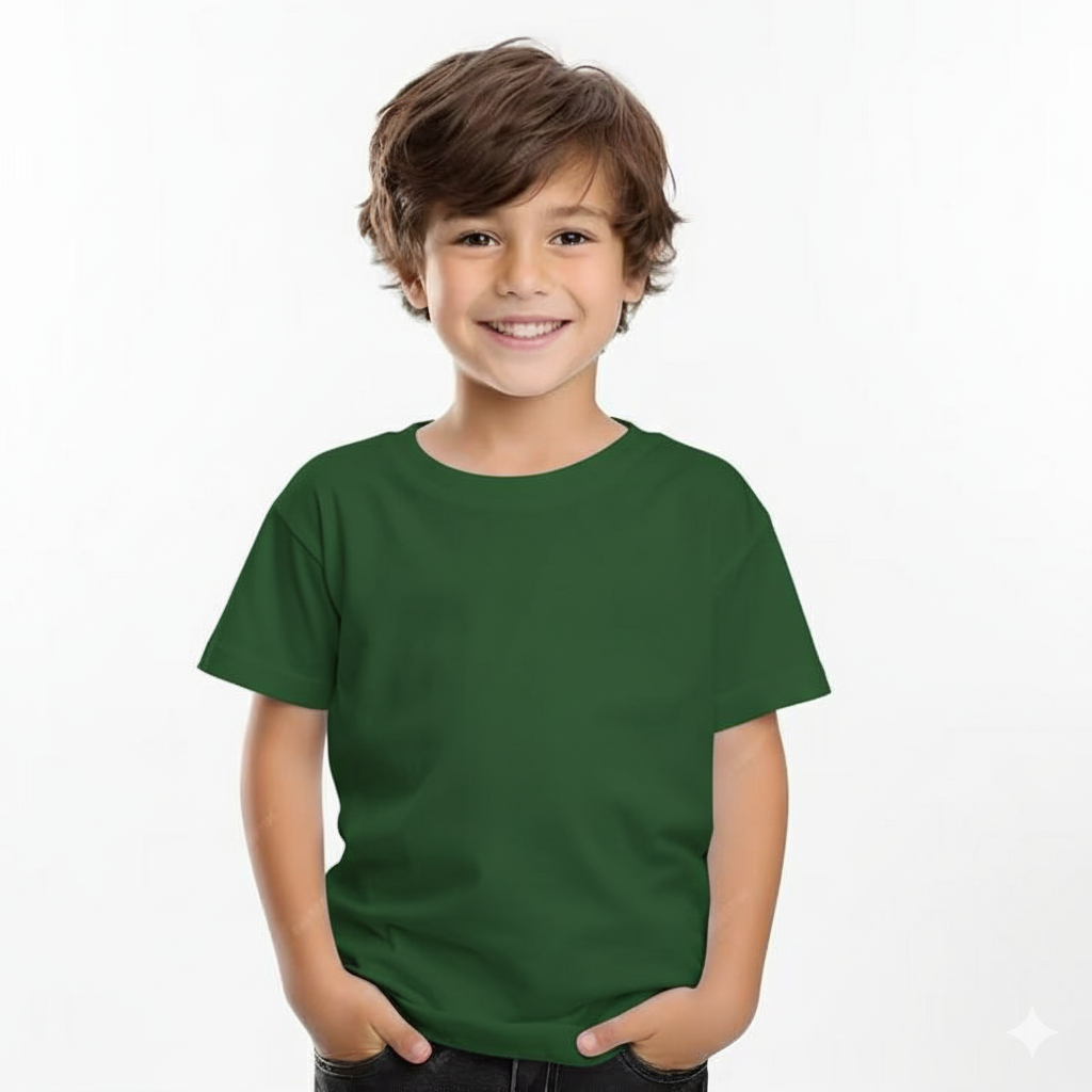 Kids Cotton Round Neck BG