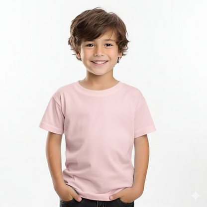 Kids Cotton Round Neck BBPNK