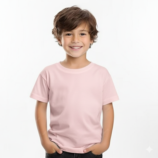 Kids Cotton Round Neck BBPNK