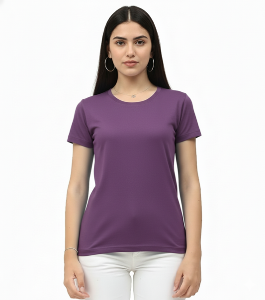 Biowash Women’s PUR T-Shirt – Soft, Stretchable & Breathable Cotton