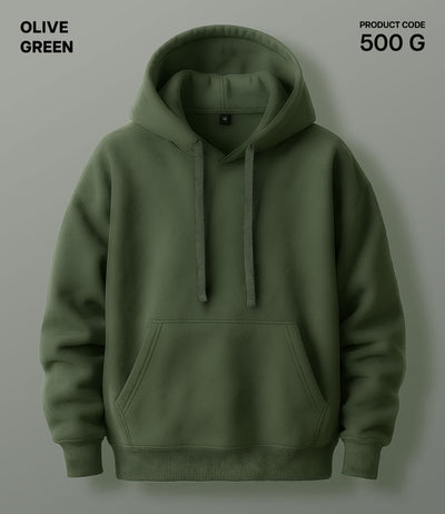 Premium 450 GSM Without Zip Hoodie OLV